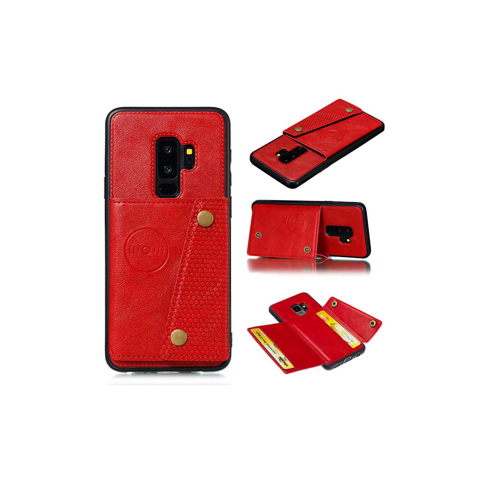 Case With Card Slot - Compatible With Samsung Galaxy S9 Red 9499224784901