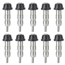 Viccilley Chicken Waterer Drinker - 10Pcs Stainless Steel Chicken Drinker Poultry Waterer Water Drinking Nipple Farm Supplies