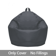 WSYW Bean Bag Chair Cover Lazy Lounger Storage Sofa Slipcover Oxford for Adults Kids Gray Large