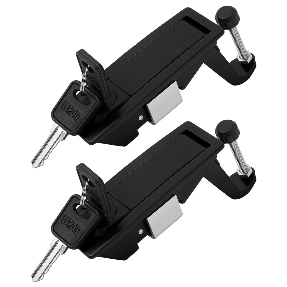 2Pcs Compression Latch Lock Zinc Alloy Adjustable Lever Hand Operated Latch Lock Flush Lever Latches 9499224785243