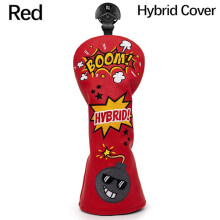 Golf Club Head Cover Golf Wood Cover RED HYBRID COVER HYBRID Red Hybrid Cover-Hybrid Cover