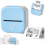 Prialize Inkless Pocket Printer, Sticker Printer - Mini Portable Thermal Label Maker for School Notes, Study, DIY Scrapbook (Blue) 1
