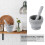 Kitchen Tools Garlic Pugging Pot Spice Grinder Bowl Crusher Masher Thicken 2 PCS 2