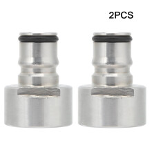 Liquid Beer Quick Disconnects Sets Keg Coupler, 2pcs Acero inoxidable Ball Lock Keg Coupler Adapter Ball Lock Liquid