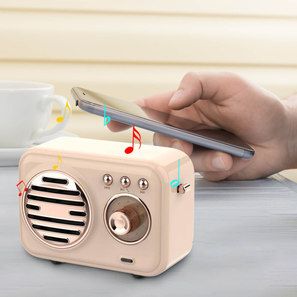 Speakers Gnobogi Vintage New Bluetooth Audio Portable Handsfree Outdoor Desktop Gift Bluetooth Audio Mini Speaker Portable Audio Clearance 9558633682106