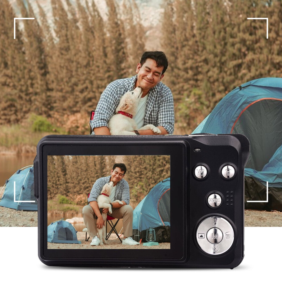 Lulshou Hd Digital Camera 2.7" Ips Screen, 20X Zoom, Antishake, Face Detection, Video & Photo, Travel Camcorder Compatible With Student Use 9558633682199
