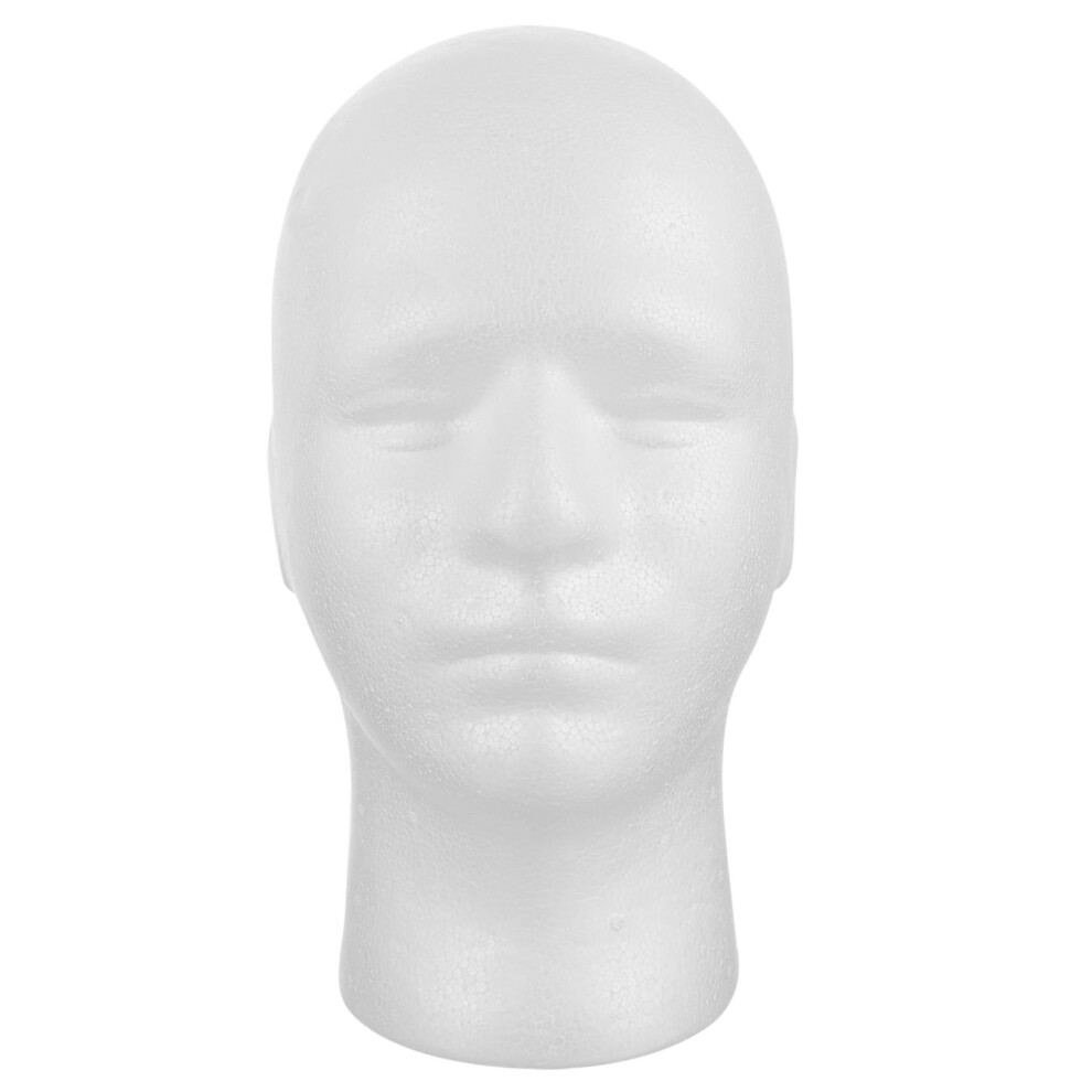 Unisex Mannequin Head For Wigs And Hats With Realistic Adult Proportions, Durable Multipurpose Display