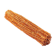 Eease Orange Glitter Pipe Cleaners for DIY Crafts and Decorations - 200pcs