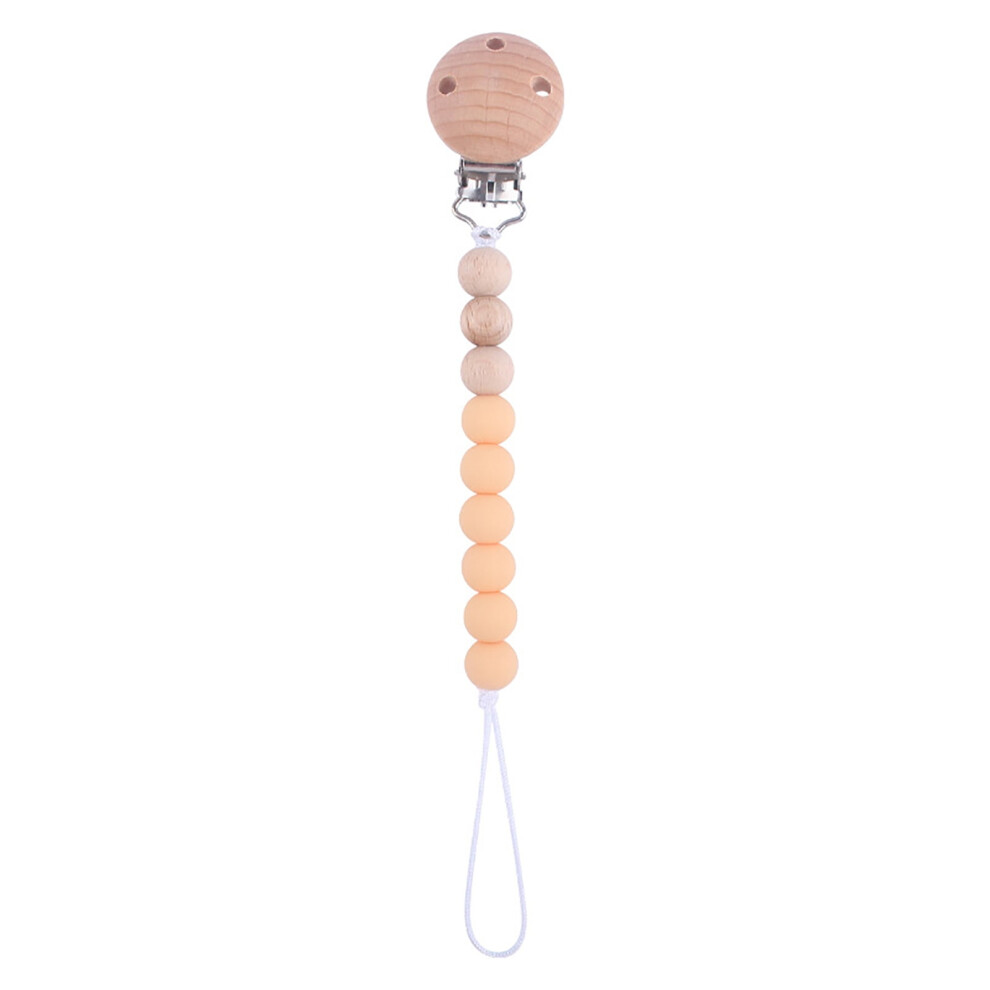 Welling Pacifier Chain Safe Silicone Beech Round Baby Soothing  Pacifier Toy Clip Nursery Supplies