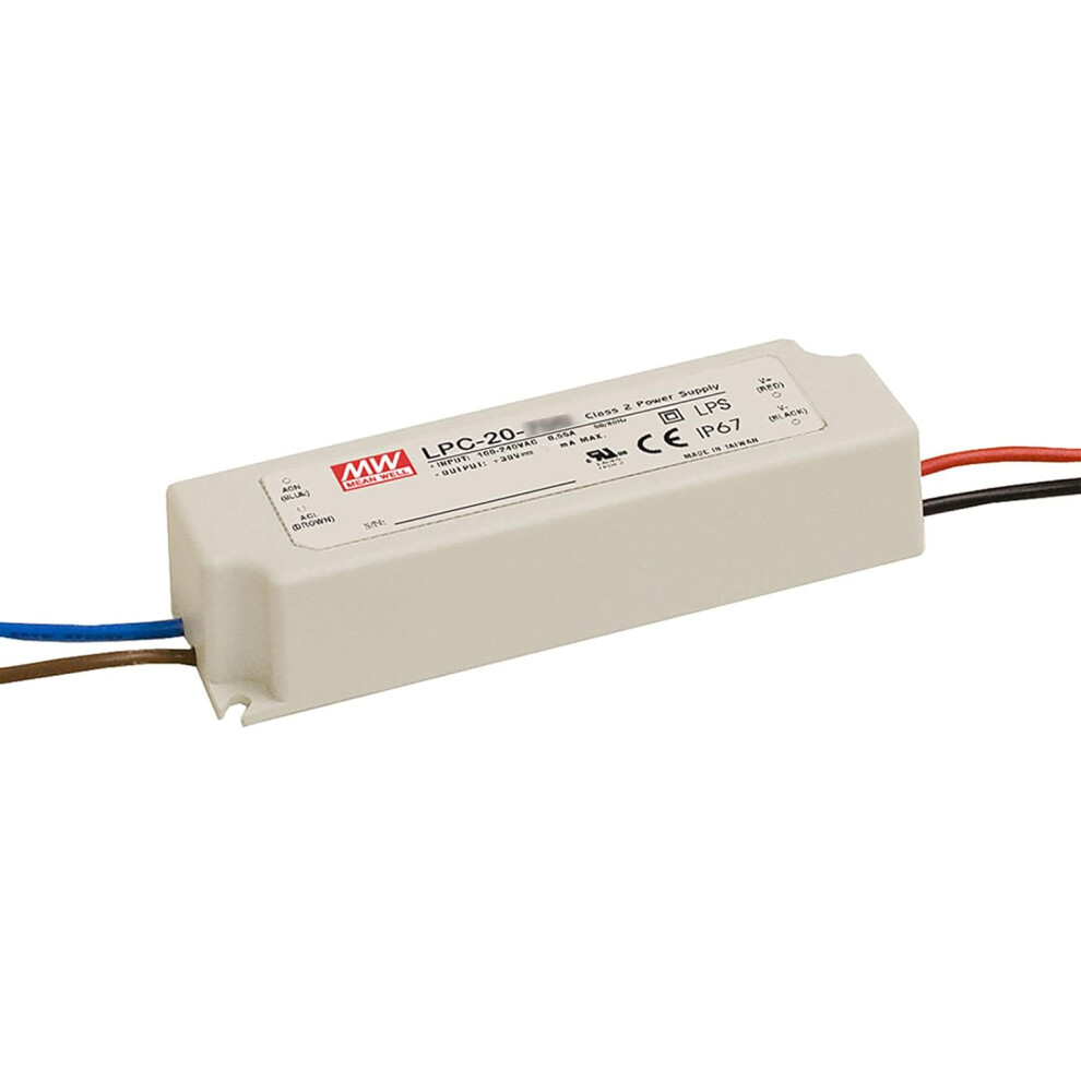 Mean Well Lpc-20-350 Ac-Dc Power Supply Enclosed Led Single Output 9193271534969