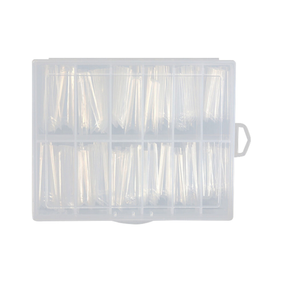 New 240pcs XXL False Nail Tips C Curve Coffin Shape Clear Gel Nail Tips Extra Long Press On Nails for Toenails & Ballerina Style