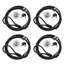 4X Laptop Lock Computer Lock Security Cable Lock Compatible for , Laptops & Other Devices with Lock Slot