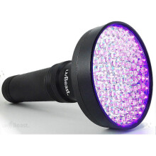 UVBEAST Black UV Flashlight 100 High Power LEDs, 385nm-395nm Wavelength, 9m Flood for Home and Commercial Use