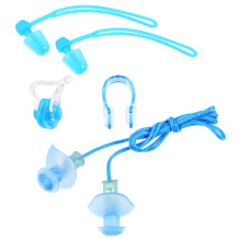 Silicone Earplugs Women's Suits Nose Clip Set Kids Buds Man Kits Aldult Miss 4 Pcs