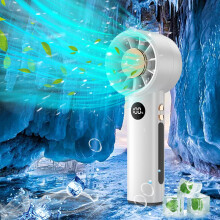 OYIGU Variable Speed Handheld Fan High Wind Power Silent Turbine Mini Portable Outdoor Low-noise Handheld Fan, Quiet Fan on Clearance