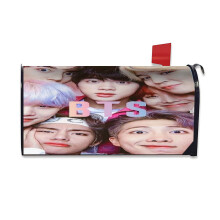 BTS Personalized mailbox cover both sides customized, post box packaging garden courtyard outdoor mailbox decoration-25.5Inch*21Inch
