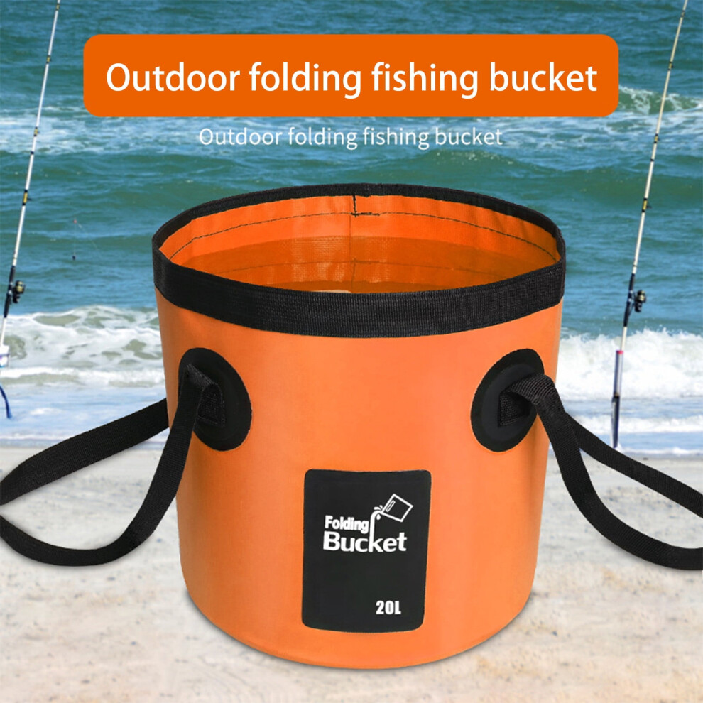 Jacenvly Folding Fishing Bucket, Space-Saving Water Container Compatible With Camping, Hiking, Travel, Gardening, Car Wash 9130661587549