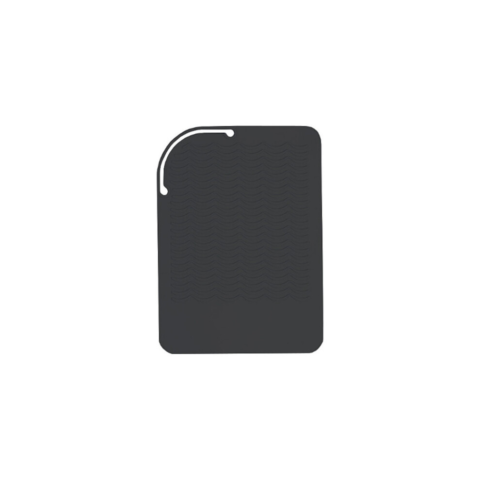 Heat Resistant Silicone Mat for Hair Care Tools Black