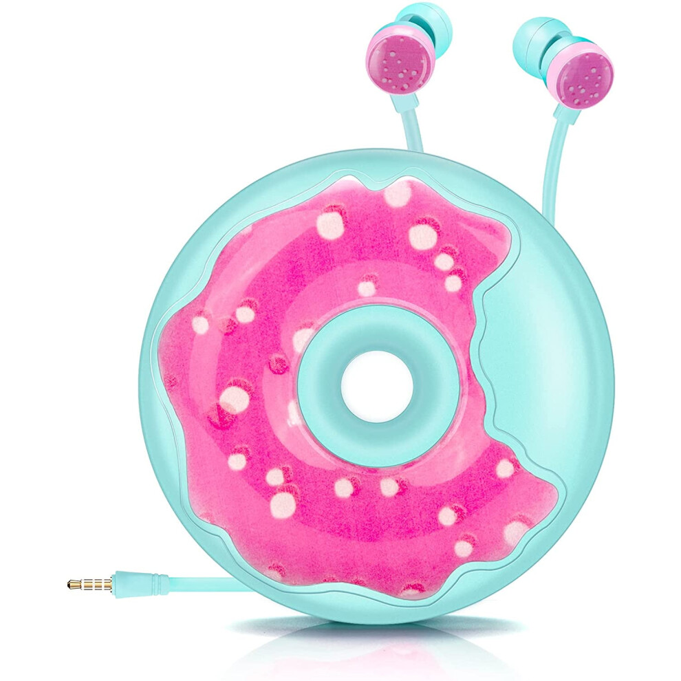Cute Donut Earbuds For Kids, Kid Size Wired Earbud & In-Ear Headphones With And Lovely Earphones 9130661588362