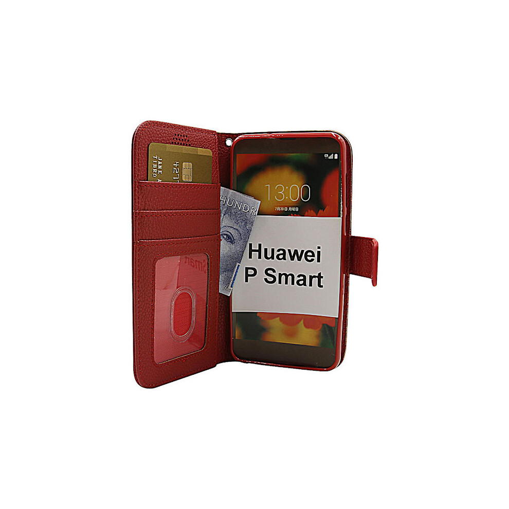 Standcase Wallet Compatible With Huawei P Smart (Fig-Lx1) Red 9170372814923