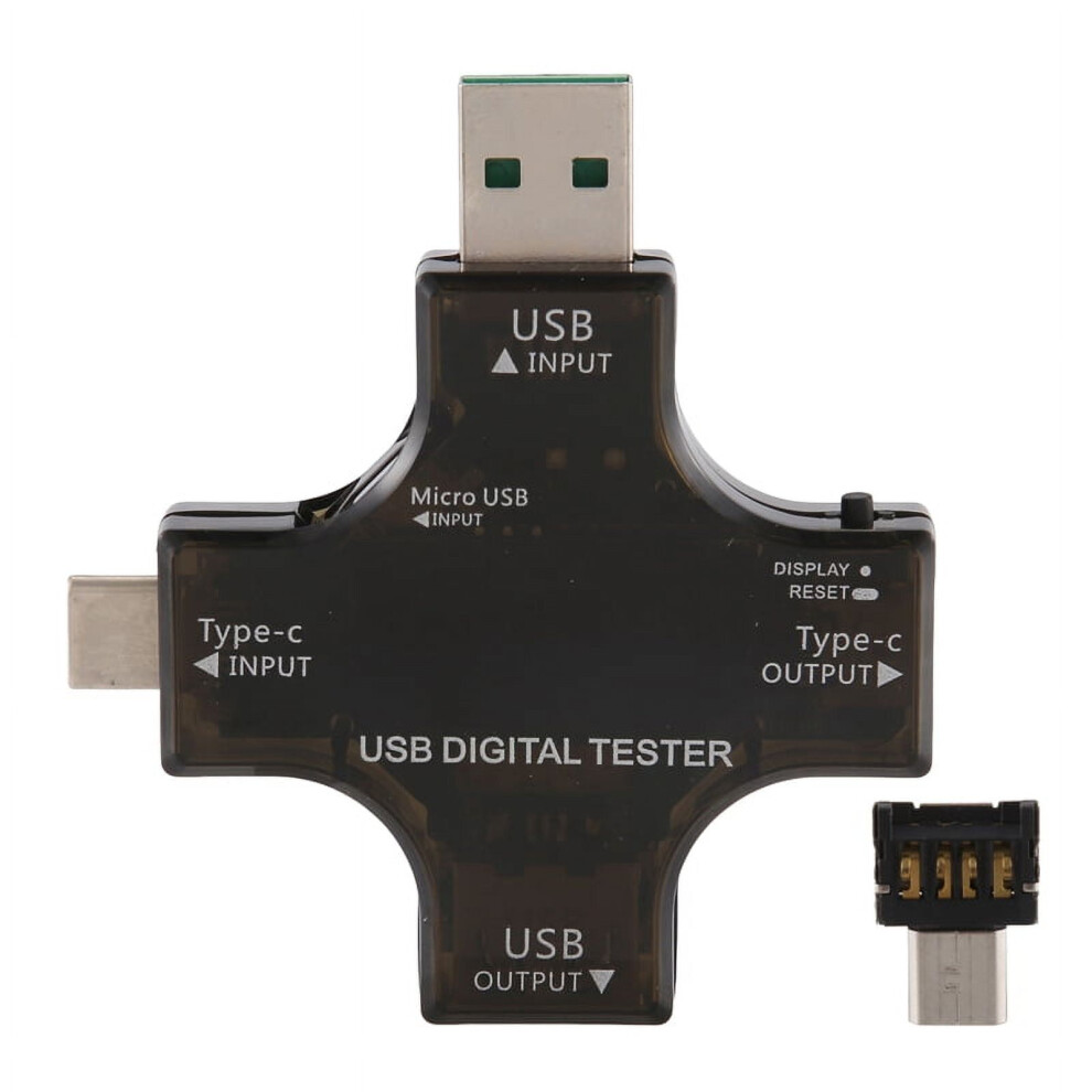 2 In 1 Type C Usb Tester Color Screen Lcd Digital Multimeter, Usb C Voltage Current Voltmeter Ampere Voltmeter Detector 9170372814343