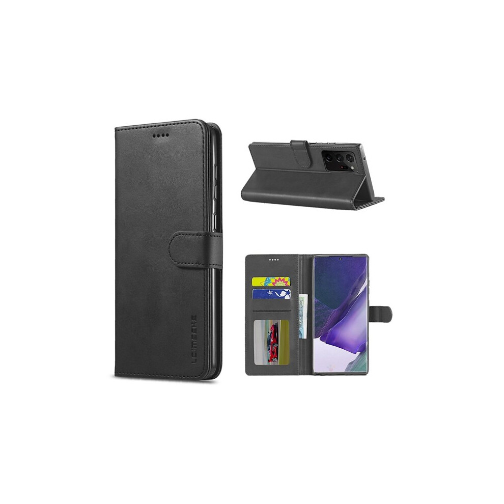 Lc.imeeke Leather Compatible With Samsung Galaxy Note 20 Ultra Case - Black 9170372814671