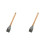 2PCS Home Baking Roundwood Handle Split Grill Brush Pancake Silicone Grease Brush Kitchen E 1