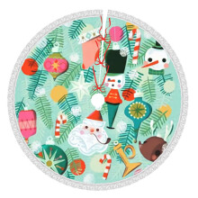 Merry Christmas Christmas Tree Skirts 48" Inch, Winter Holiday Tree Mat, Xmas Tree Skirt For Rustic Christmas Holiday Decorations