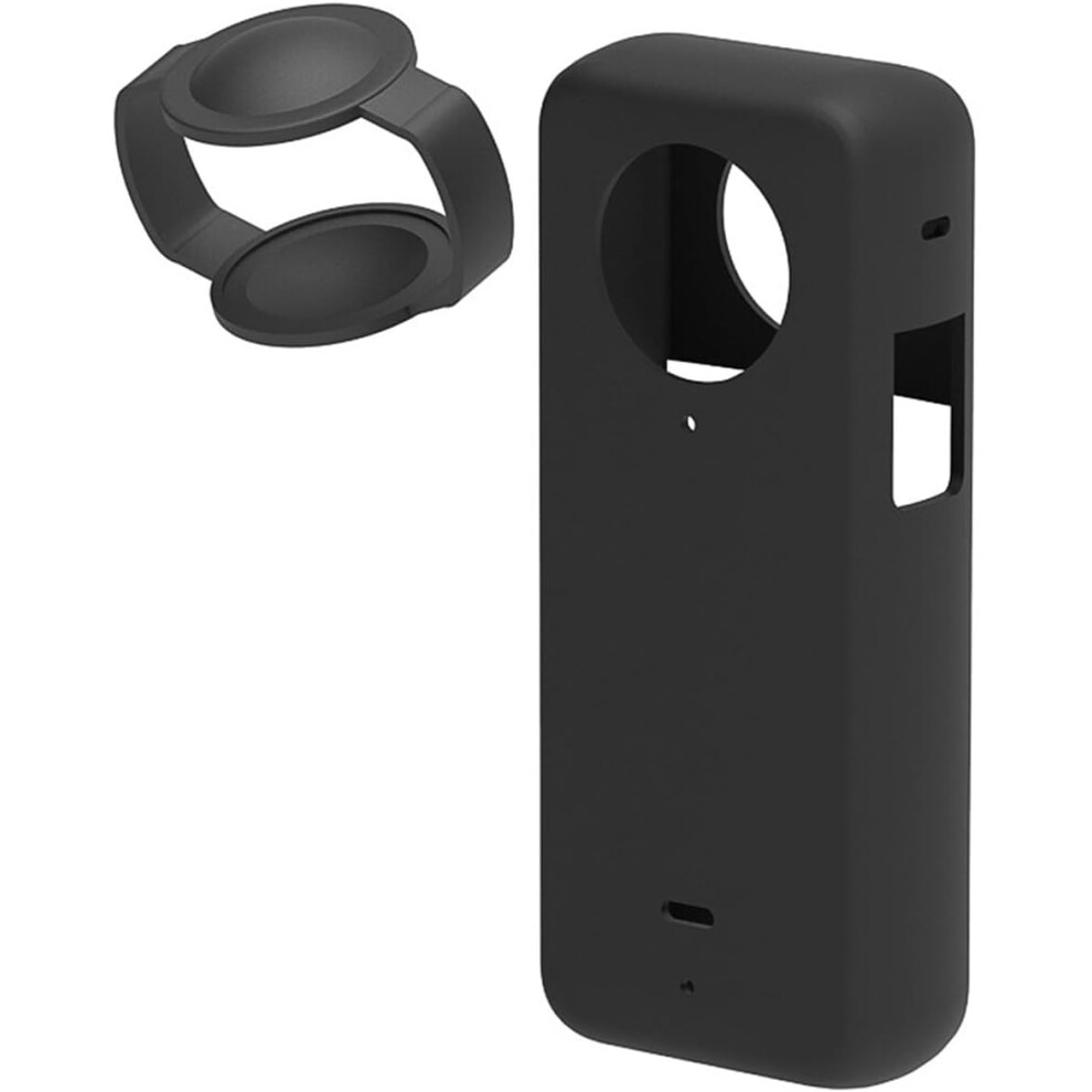 Sports Camera Panorama Protective Case Compatible For Insta360 X4,Silicone Dropproof Camera Case Accessories With Lens 9165521361120