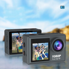 Wireless-color Screen Camera 140-degree High-definition Wide-angle Lens, WIFI Outdoor Sports Camera 1080P, Gift, Photo