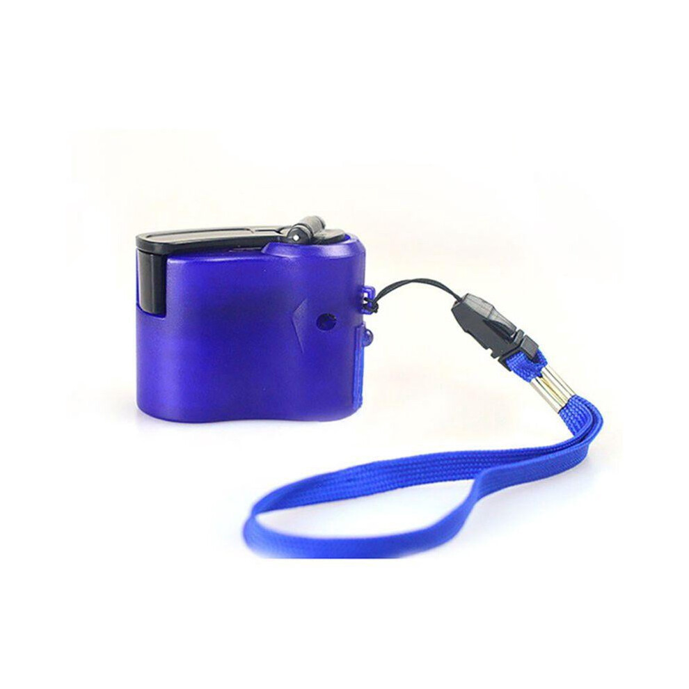 Outdoor Emergency Portable Hand Power Dynamo Hand Crank Usb Charging Charger Camping Backpack Survival Gear Black/Blue 9165521361571