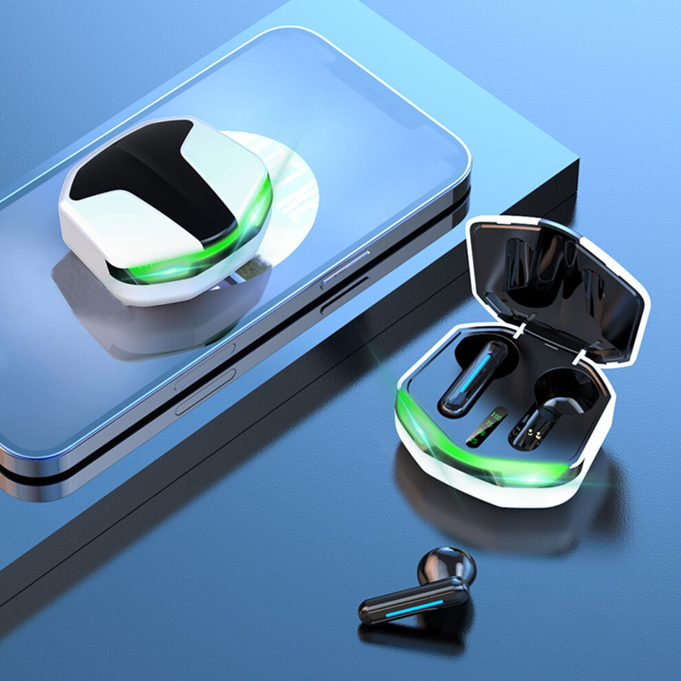 Wireless Earbuds, Bluetooth Headphones, In Ear -Weight Headphones Built-In Microphone Immersive Premium Sound With Charging Case Light 9165521361045