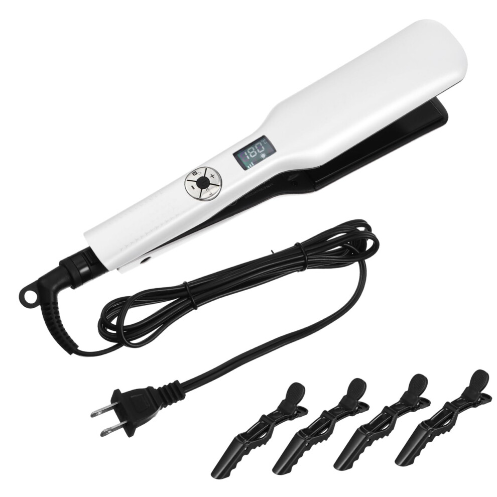 2 in 1 Professional Hair Straightener and Curling Iron with Ceramic Plates Dual Voltage