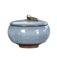Butter Dish Crackled Yellow Ceramic Butter Keeper with Elegant Lid for MultiPurpose Storage