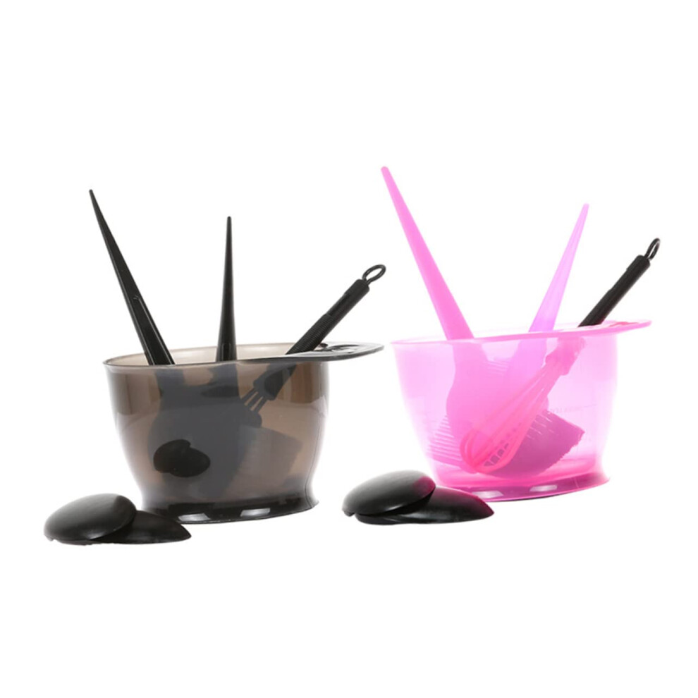 Professional Hair Coloring Kit with Brush Bowl Comb and Earmuffs for Salon and Home Use