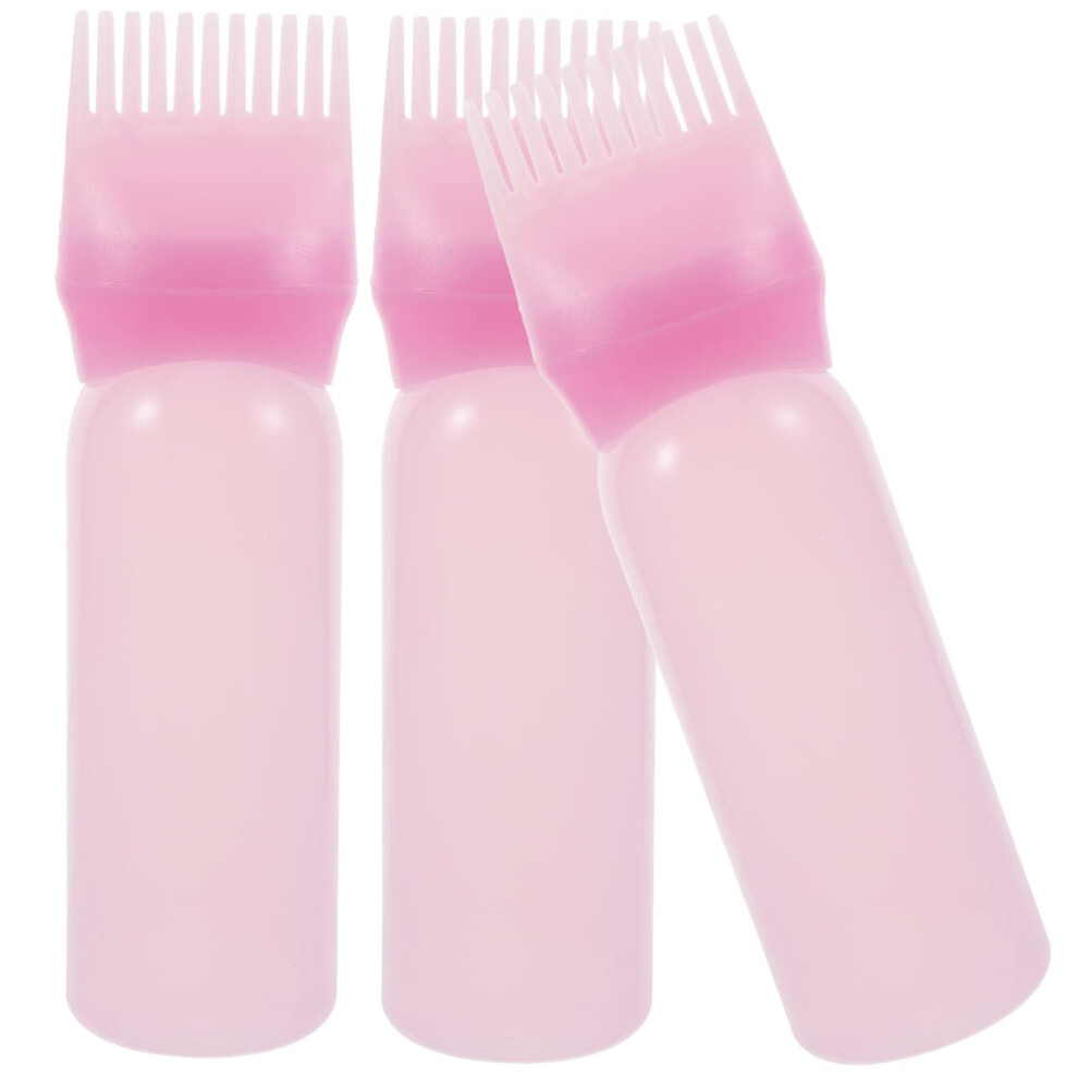 Hair Dye Applicator Bottle with Comb Tip for Precise Root Application, Refillable 3pcs Set