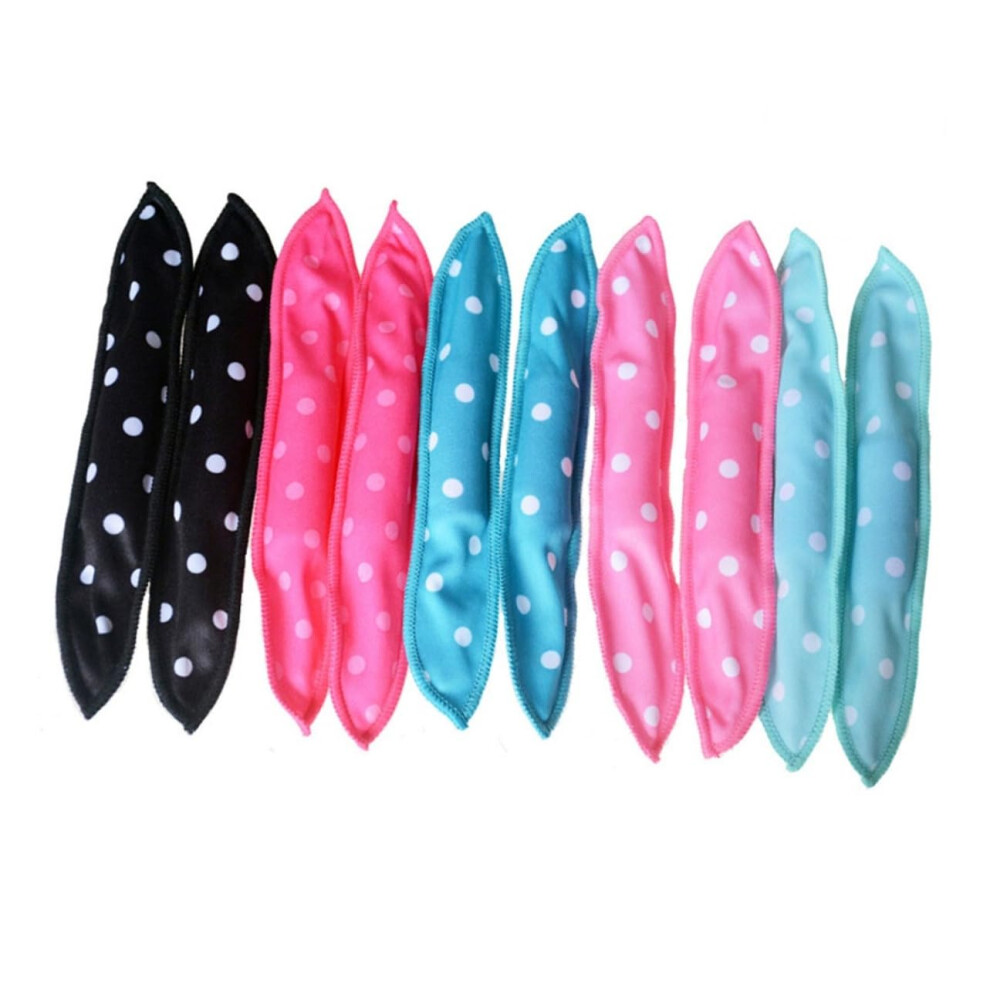 8pcs Sponge Hair Rollers Heatless Curlers for Women Overnight