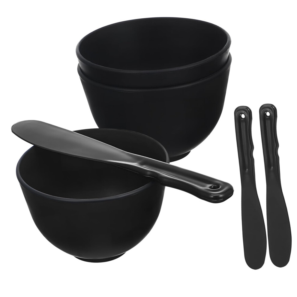 Facial Mask Mixing Bowl Set with Silicone Spatula for Even Application and Skincare Spa Use