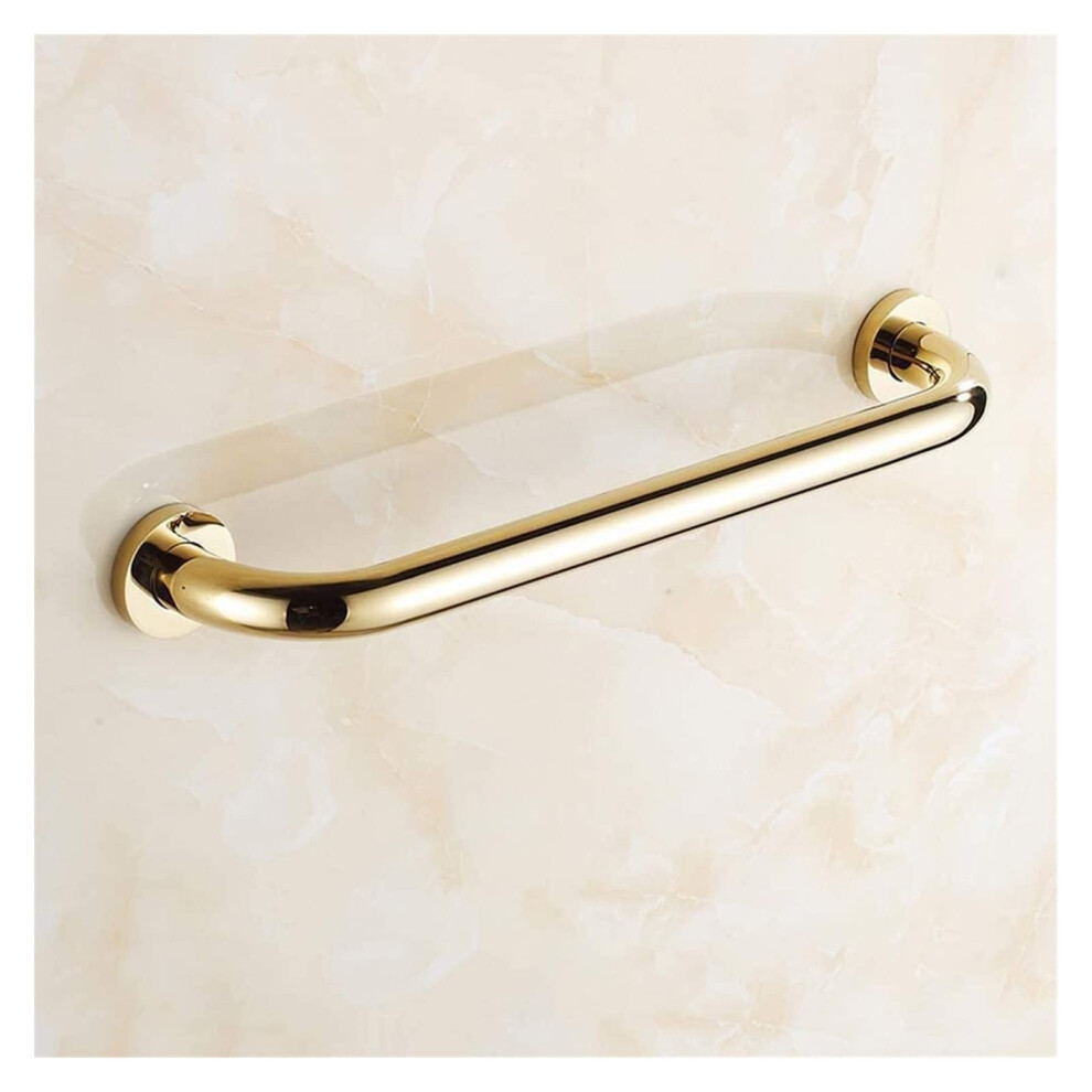 Grab Bars Polished Brass Bathroom Safety Rail with AntiSlip Grip for Bathtub and Shower