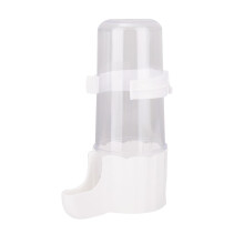 Bird Water Dispenser and Automatic Bird Feeder, Leakproof Cage Hanging Parakeet Waterer, White