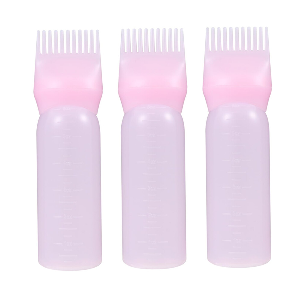 Root Comb Applicator Bottle Set for Even Hair Dye Application with Graduated Scale
