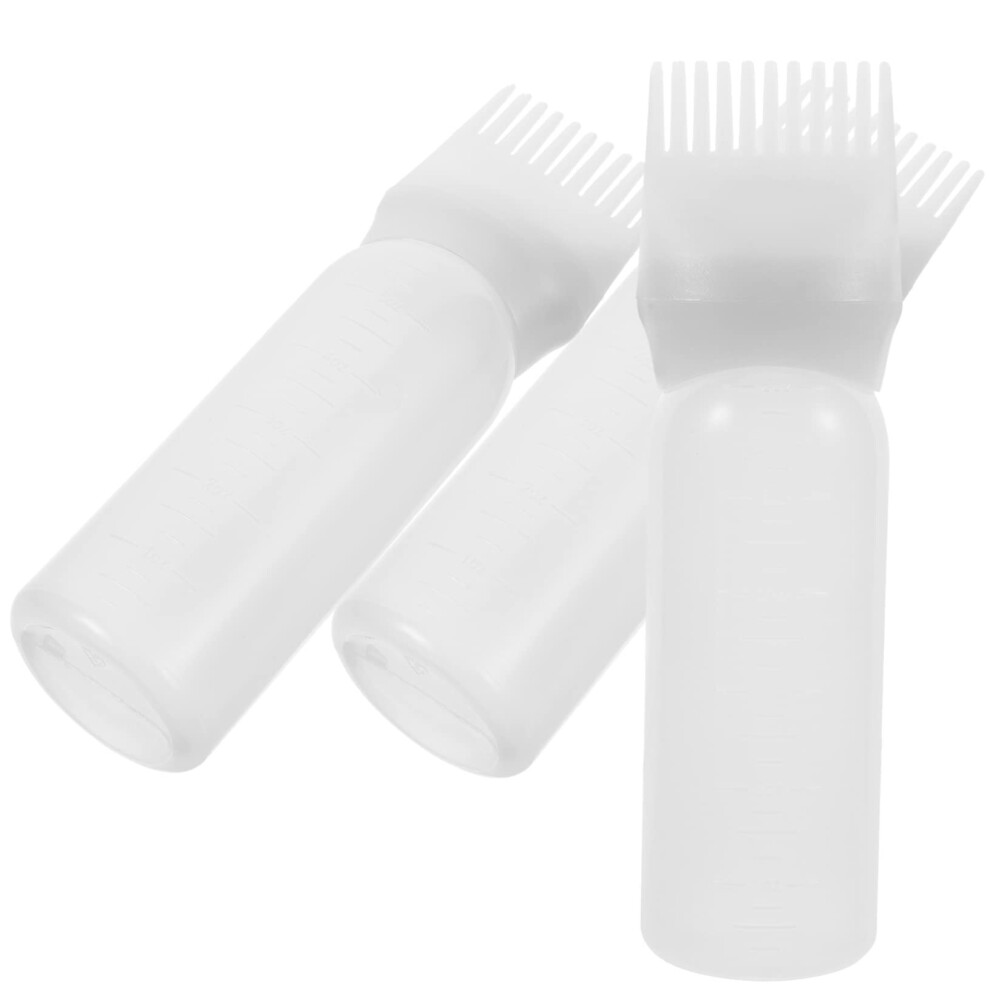 Hair Dye Applicator Bottle with Comb Tip for Precise Root Application, 3pcs Refillable Set