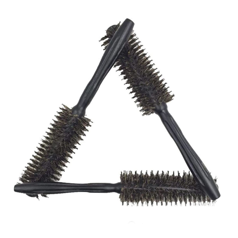 Unisex Hair Styling Comb With Wooden Bristles Ergonomic Handle For Curly Hair Detangling And Salon Use