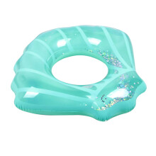 Shell Shaped Inflatable Pool Float Swimming Ring PVC Thickened for Adults and Kids Pink