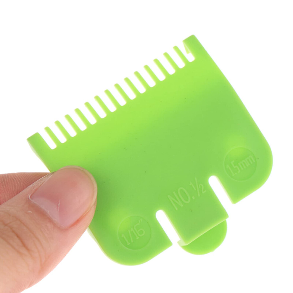 Green Professional Hair Clipper Guide Comb Attachment Guard With Secure Fit For Full Size Clippers