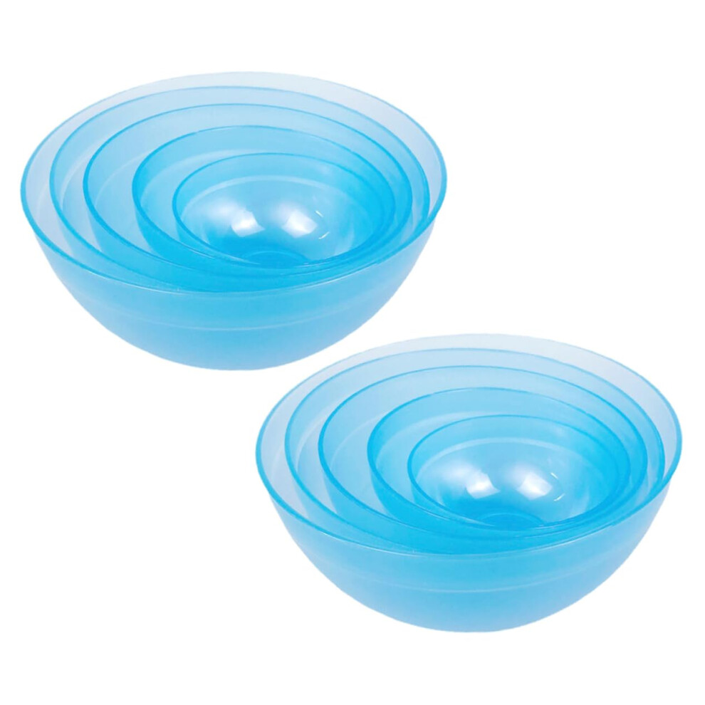 Facial Mask Mixing Bowl Set 10pcs Plastic Multiuse for Spa Salon Home DIY Face and Hair Care