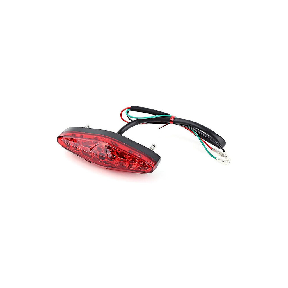 Motorcycle Brake Tail 15 Led With Turn Signals 12V Brake Stop Lamp Tail Motorcycle License Plate Signal For Atv Dirt Bike (Red) Light/Red 9009879013914