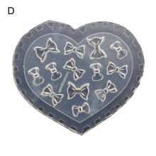 Happydeer 3D Patterns Nail Mold Artwork Making Transparent Silicone Carving Bear Butterfly Stamping Mold for Salon