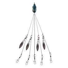 Apmemiss Clearance 5 Arms Umbrella Fishing Rig Bait Fishing Lures with Snap Swivels Overstock Items Clearance All Prime