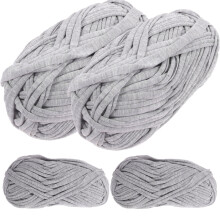 Ball of Wool Yarn for Crocheting Craft Rope Cord Knitting Polyester Blankets Bags 4 Rolls